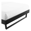 velvet full bed Modway Furniture Beds Black