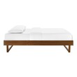 black wood platform bed queen Modway Furniture Beds Walnut
