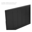 linen headboard king Modway Furniture Headboards Black