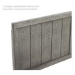 king size upholstered bed with footboard Modway Furniture Headboards Gray