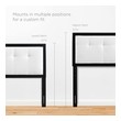 bed frame with hooks for headboard and footboard Modway Furniture Headboards Black White