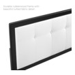 upholstered velvet headboard Modway Furniture Headboards Black White