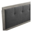 velvet headboard king Modway Furniture Headboards Gray Charcoal