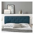 quilted head board Modway Furniture Headboards Gray Azure