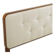 single bed headboard cover Modway Furniture Headboards Walnut Beige