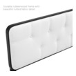 upholstered headboard Modway Furniture Headboards Black White
