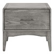 white oak bedside cabinet Modway Furniture Case Goods Gray