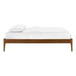 white leather king bed Modway Furniture Beds Walnut