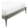 queen mattress on king bed frame Modway Furniture Beds Gray