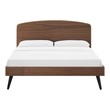 twin platform bed frame with headboard Modway Furniture Beds Walnut
