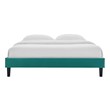 velvet king bed frame Modway Furniture Beds Teal