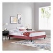 upholstered queen bed with storage Modway Furniture Beds Dusty Rose