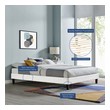 walnut queen bed Modway Furniture Beds White