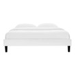 queen upholstered bed frame with storage Modway Furniture Beds White