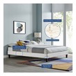 low bed frame queen with storage Modway Furniture Beds Light Gray