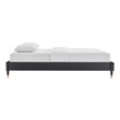 twin bed frame with wheels Modway Furniture Beds Charcoal