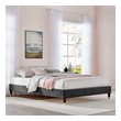 twin bed frame with wheels Modway Furniture Beds Charcoal