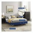 box spring king bed frame with headboard Modway Furniture Beds Navy