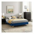 box spring king bed frame with headboard Modway Furniture Beds Navy