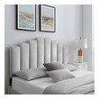 double bed frame without headboard Modway Furniture Headboards Light Gray
