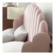 low profile upholstered king bed Modway Furniture Beds Pink
