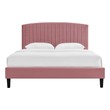 bed frame and headboard Modway Furniture Beds Dusty Rose