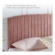 bed frame and headboard Modway Furniture Beds Dusty Rose