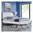 queen bed base with headboard Modway Furniture Beds White