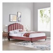 grey queen bed frame Modway Furniture Beds Dusty Rose