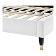 queen size upholstered bed with storage Modway Furniture Beds White