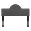 velvet king size headboard Modway Furniture Headboards Headboards and Footboards Charcoal