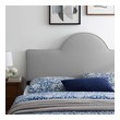 single bed headboard size Modway Furniture Headboards Light Gray