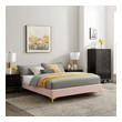 grey wood queen bed frame Modway Furniture Beds Pink
