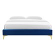 queen bed frame with headboard Modway Furniture Beds Navy
