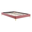 metal twin bed frame with storage Modway Furniture Beds Dusty Rose