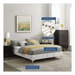 gray full bed Modway Furniture Beds White