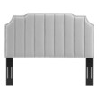 headboard with side storage Modway Furniture Headboards Light Gray