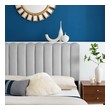 bed frame lamp Modway Furniture Headboards Light Gray