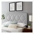 king single fabric bed frame Modway Furniture Headboards Light Gray