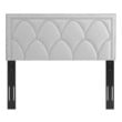 black twin bed with storage and headboard Modway Furniture Headboards Light Gray