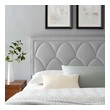 black twin bed with storage and headboard Modway Furniture Headboards Light Gray