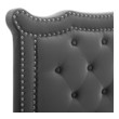 black high headboard bed Modway Furniture Headboards Charcoal