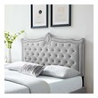 full size bed frame with storage headboard Modway Furniture Headboards Light Gray