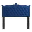 queen bed frame with fabric headboard Modway Furniture Headboards Navy