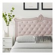 queen bed frame upholstered with storage Modway Furniture Headboards Pink