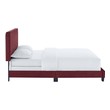 floor bed twin size Modway Furniture Beds Maroon