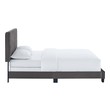 white wood platform bed queen Modway Furniture Beds Gray