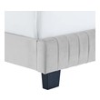 king bed frame that fits adjustable base Modway Furniture Beds Light Gray