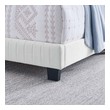 gray full size bed frame Modway Furniture Beds White