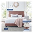 beige bed Modway Furniture Beds Dusty Rose